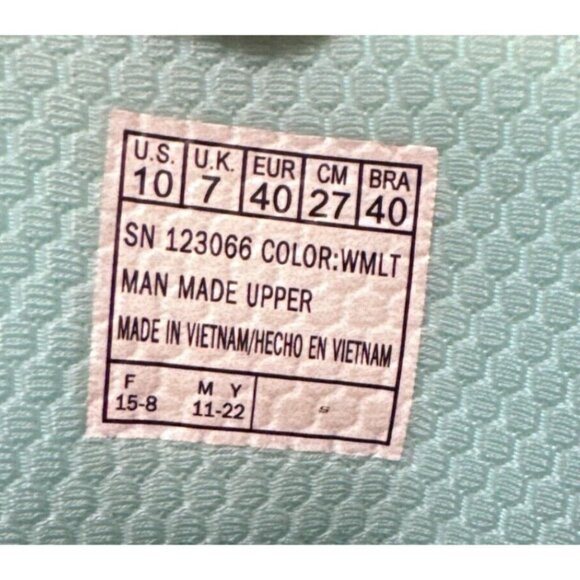 Womens Golf size 10 Skechers Golf Pivot-Splash White Aqua Watercolor 123066-WMLT - Picture 10 of 10